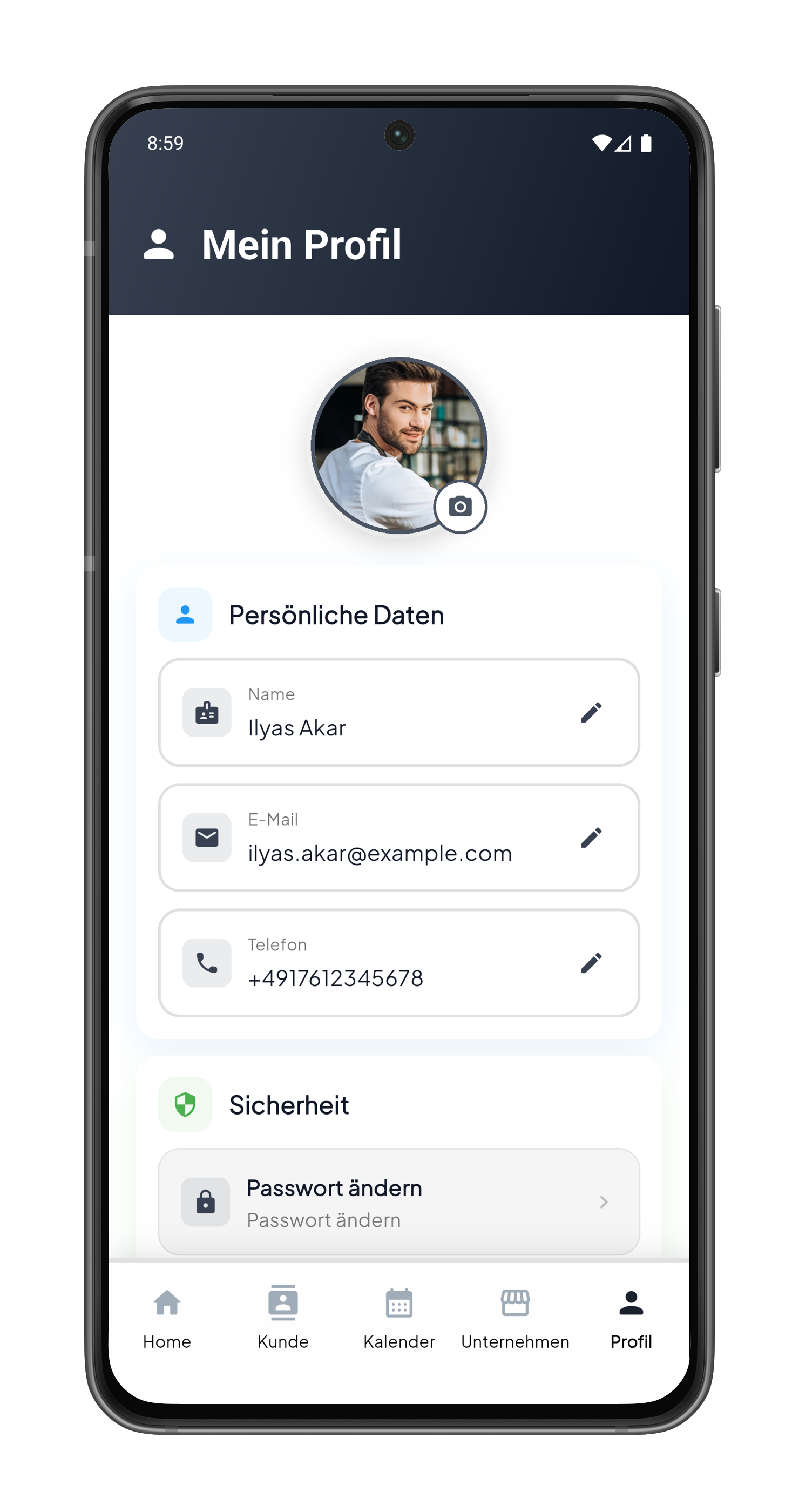 Persönliches Profil